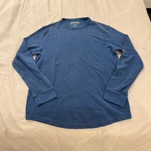 American Eagle Outfitters Blue Waffle Knit Top
